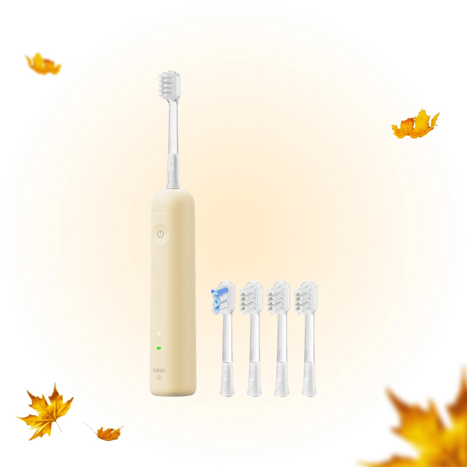 Laifen SE Wave toothbrush with three toothbrush heads – fall sale bundle deal