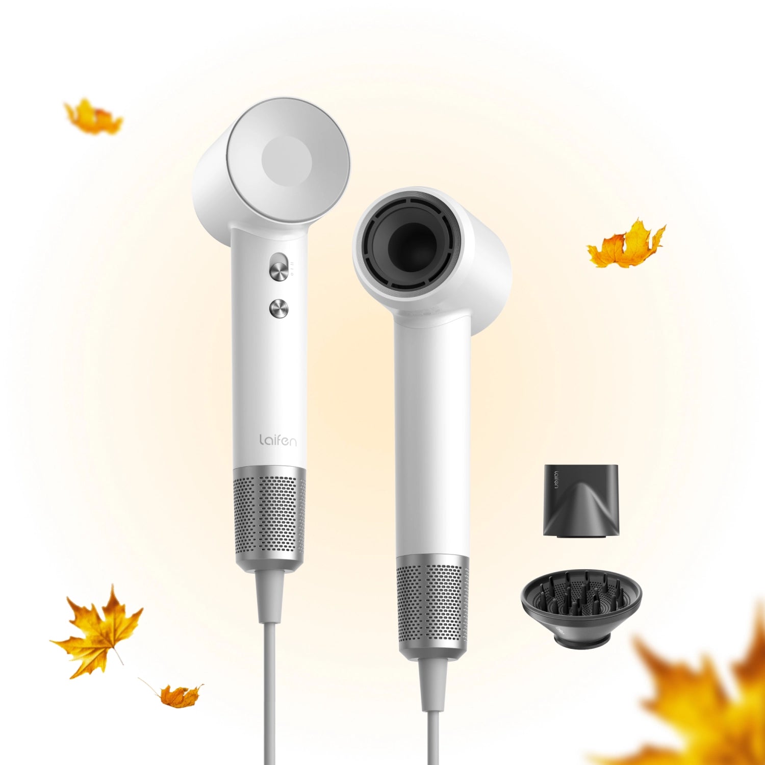 Fall bundle deal – Laifen Swift hair dryer in white with diffuser