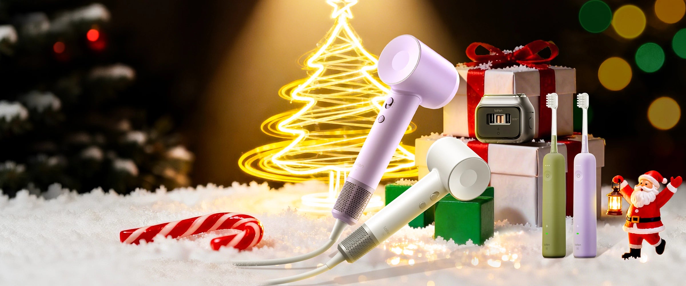 Laifen Christmas sale and deal for hair dryers, electric shavers, and electric toothbrushes