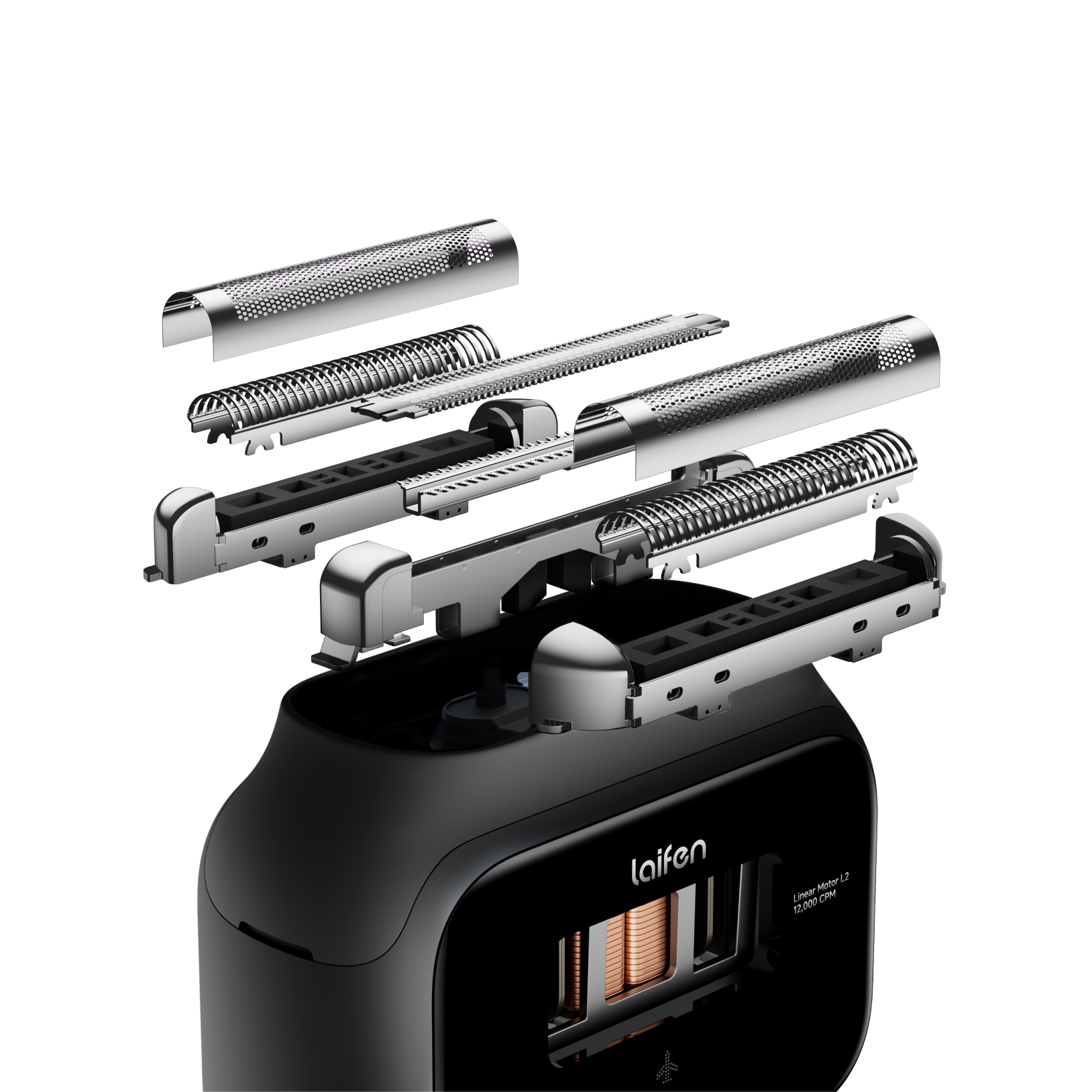 Exploded view of the P3 multi-layer blade system