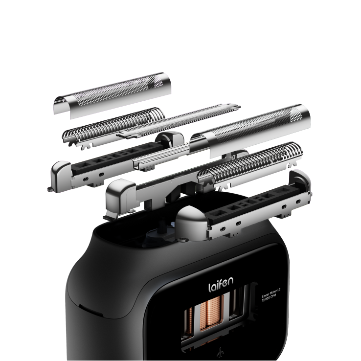 Exploded view of the Laifen P3 multi-layer blade system