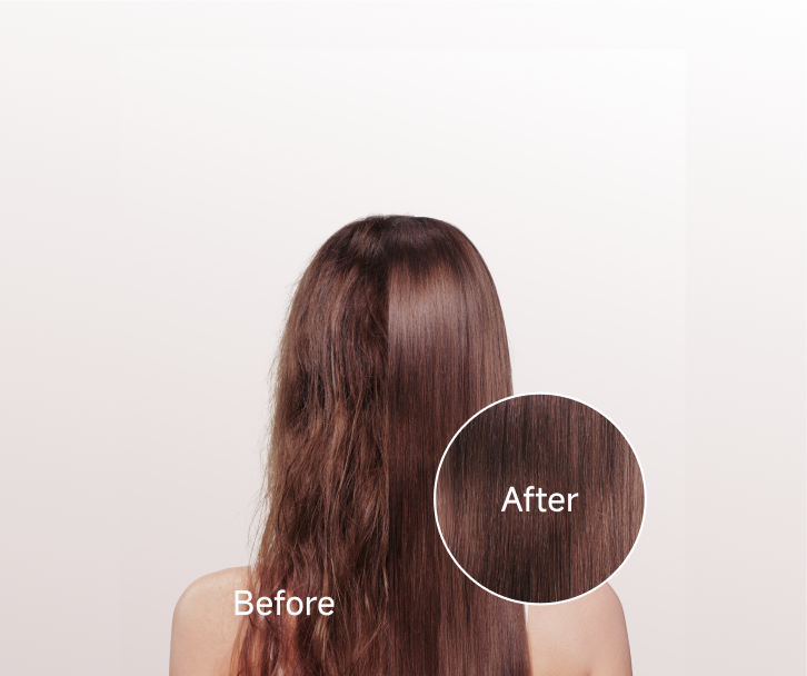 Glossy hair finish